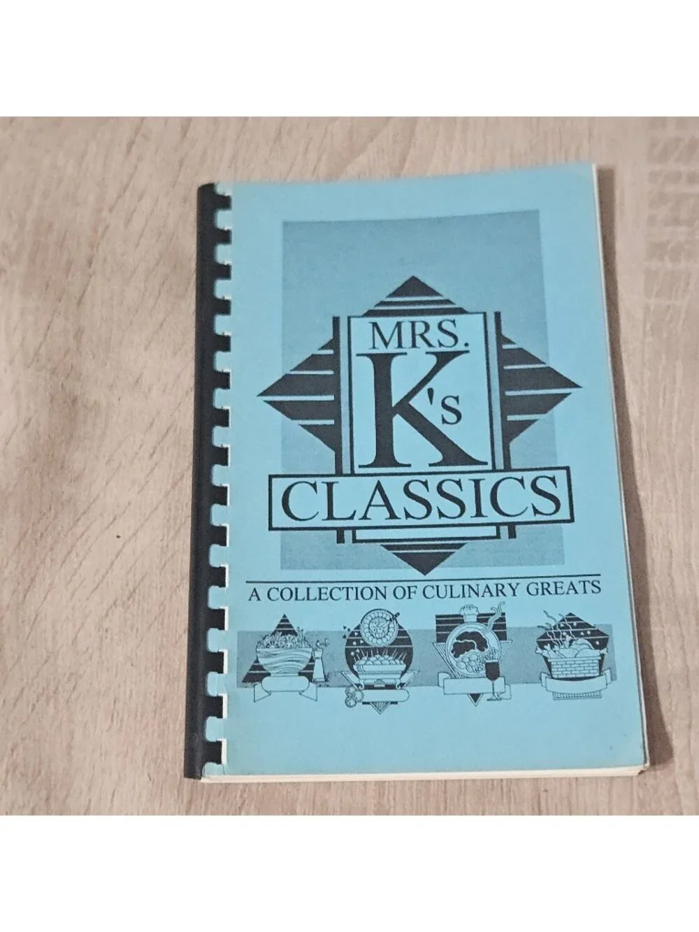 Mrs K's Classics Spiral Bound Cookbook Vintage